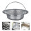 Kitchen Sink Stainless Steel Drain Strainer Silver Durable Filter 4