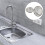Kitchen Sink Stainless Steel Drain Strainer Silver Durable Filter 6