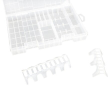 tragbare AAA AA 9V batteriehalterung hartplastik organizer transparent