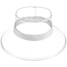 1Stk Weißer Outdoor Fischerhut Wasserdicht Aus Robustem PVC-Material