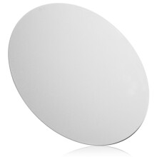 Silbernes Aluminium Mauspad Rund Metallmausmatte Für Stk