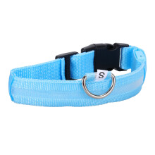 Hundehalsband, Mit Led-Licht, Personalisierbar, Blau