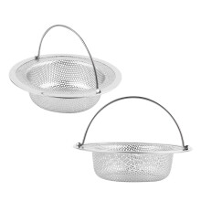 2Stk Küchen- Und Waschbeckensiebe Edelstahl Mit Dichtem Filter Silber