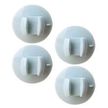 4Stk Silikon Reislöffelhalter Saugnapf Küchen Organizer Blau