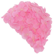 Badekappe Schwimmhaube Pink 3D Blumen Muster Wiederverwendbar