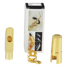1Stk Saxophon Kopf G1 Sopran Metall Golden Hochwertiges Zubehör