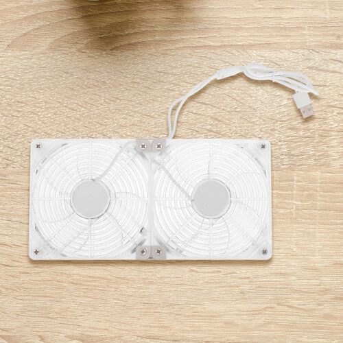 Usb-Lüfter Router Ventilator -Lüfter Abs Weiß 1