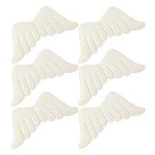 6Stk Filigraner Weißer Angel Wings Applikation Patch Für Basteln