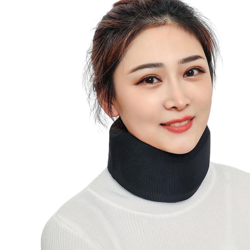 Light/Grey Neck Brace Soft Breathable Cervical Collar For Pain Relief Posture Correction And Anti-Snoring, Size M