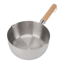 20cm Stainless Steel Noodle Pot with Beech Handle for Gas & Induction
