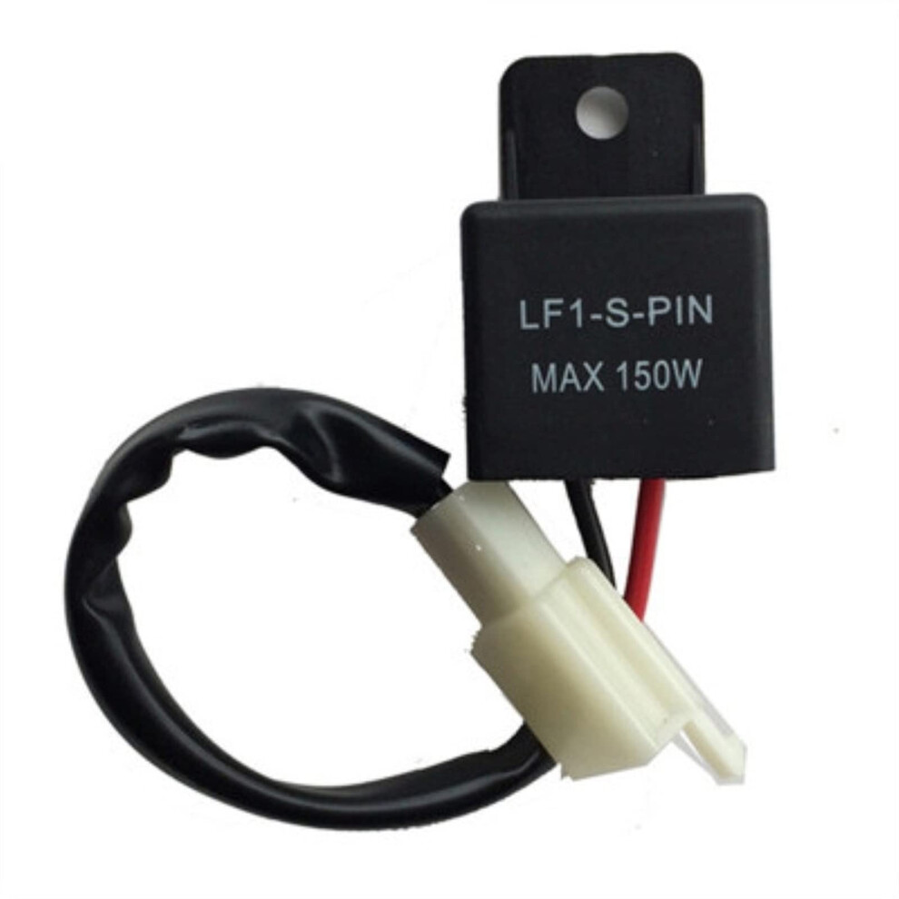 12Vdc 150W 2Pin Flash Relay With Wiring Harness Terminal Connector For Motorcycle Led Flasher Relay - 10Pcs 9016109828439