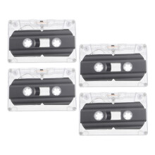 4Stk Leere Kassette Band Aus Stk Für Haus Büro Dekor Grau Vintage