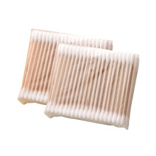 5er-Pack Wattestäbchen Doppelkopf Weiche Tasche Bambus