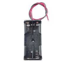 6Stk Tragbare Schwarze Batteriehalter 2 X 1,5V Aaa Mit Kabelanschluss