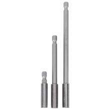 3Stk Bohrer Verlängerung Magnetisch Hex Schnellverschluss Silber