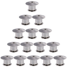 15Stk Durable Alloy Pin Back Verschluss Für Broschen Silber