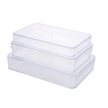 3 Stück Kunststoff Make-Up Food Cupcake Case (Transparent)
