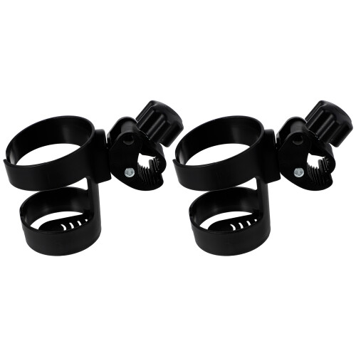2Pièces Support Bouteille Poussette ABS Noir Antidérapant 2