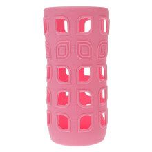 1Stk Weicher Silikon Milchflaschenschutz Pink Leicht Und Stoßfest