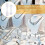 300Pièces Stickers Prix Blancs Papier Pour Bijoux 3