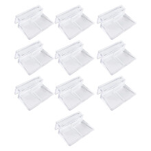 10Stk Acryl Aquarium Halterung Transparent Fisch Tank Abdeckung Regal
