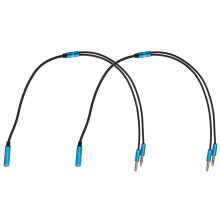 2Stk Headphone Splitter Kabel 3,5mm Audio Adapter Schwarz Aluminium