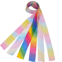6Stk Regenbogen Chiffonband Mehrfarbig DIY Schleifen Und Dekoration