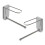 2Stk Metall Kleiderbügelhalter Wand Organizer Grau Rostfrei 1