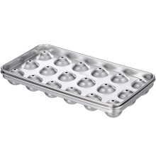 1Stk Kreative Edelstahl Eiswürfel Maker Kugelform Silber Für Zuhause