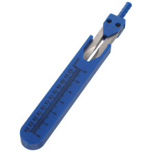 1Stk Blaues Ekg Messwerkzeug Aus Metall Für Ärzte Und Pflege