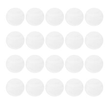 20Stk Transparente PVC Abzeichen Schutzhüllen Rund Für Button Badges
