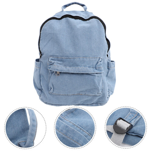 Denim-Rucksack Retro-Schultasche Denim-Tasche 2