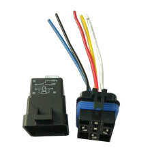 Wasserdichter 5-Pin Auto-Relais Mit Kabel Schwarz Schutzgehäuse