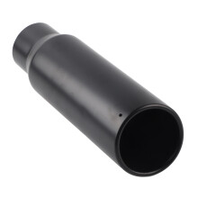 Schwarzes Edelstahl-Auspuffrohr 80mm/3,1 Zoll Eingang 102mm/4 Zoll Ausgang Universell