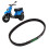 Engine CVT Drive Belt 743 20 30 for GY6 125cc 12
