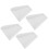 4PCS White Downspout Splash Blocks 16.3x2.0in Rain Gutter Extensions 1
