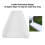 4PCS White Downspout Splash Blocks 16.3x2.0in Rain Gutter Extensions 4