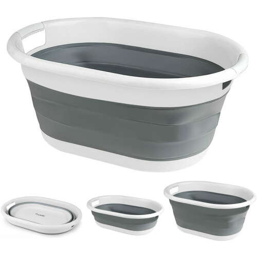 (Default) POP UP FOLDING COLLAPSIBLE LAUNDRY BASKET SPACE SAVING CLOTH WASHING BIN Organiser Plastic