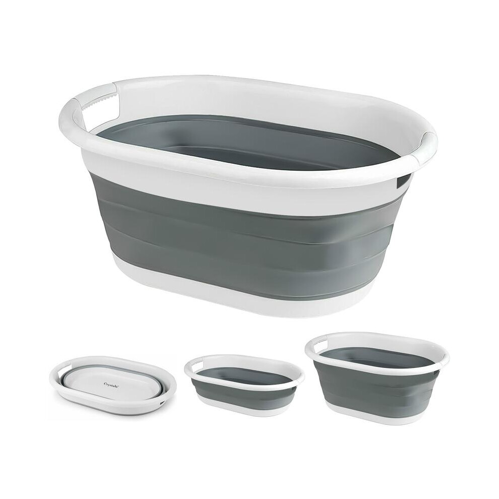 (Default) Pop Up Folding Collapsible Laundry Basket Space Saving Cloth Washing Bin Organiser Plastic 8011452274682