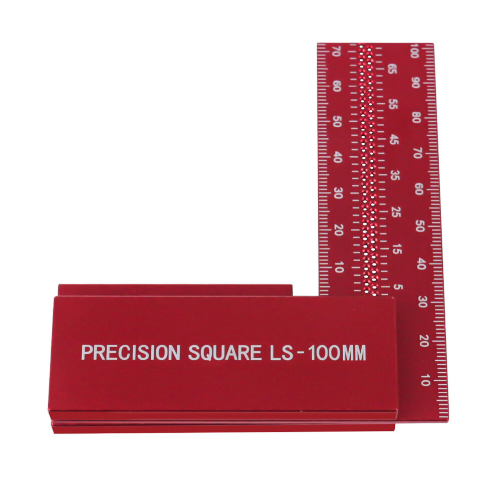 Woodworking Crossed Calibration Hole Ruler L-Type Square 7751000022211