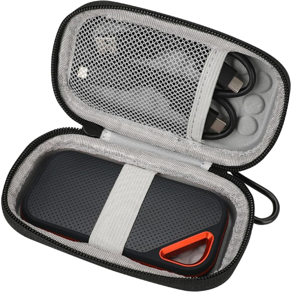 Fashion Hard Shell Carrying Bag For E60 E30 E80 E81 SSD Drive Protection EVA Material With Soft Inner Mesh Bags Gray-image-OPC-PKFPBBK-NEW