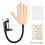 Practice Mannequin Hands Nails Training Hand Practice Hand for 3