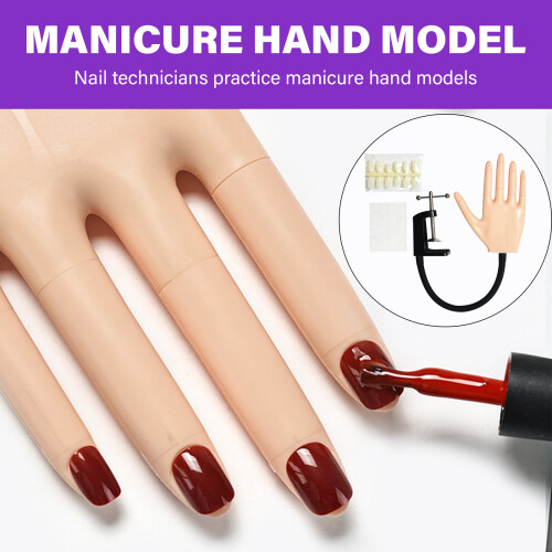 Practice Mannequin Hands Nails Training Hand Practice Hand for 1