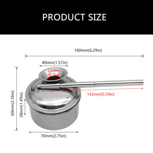 Stainless Steel Blowing Glaze Pots, Pottery Ceramic Atomizer 2