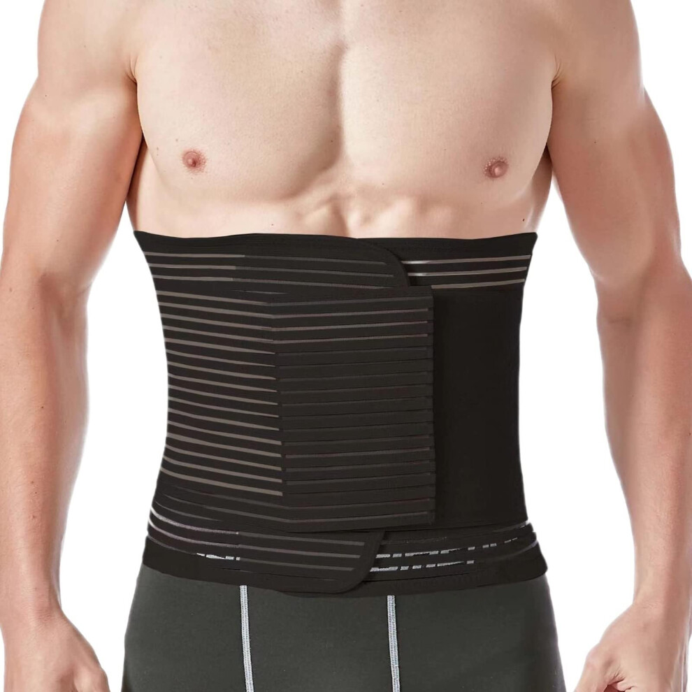 Fitness Waist Trimmer Abdominal Support Belt for Men and Women, Adjustable Sports Body Shaping Tummy Control Cincher in Neoprene