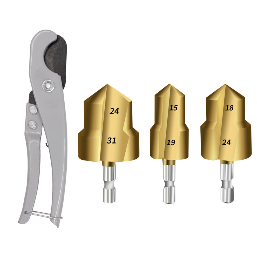 Professional Pipe Reaming Drill Bit Cutter 3pc for Quick and-image-OPC-PKFPBPZ-NEW