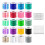Multipurpose Lanyard String Set Colorful Plastic Lace Rolls for 1