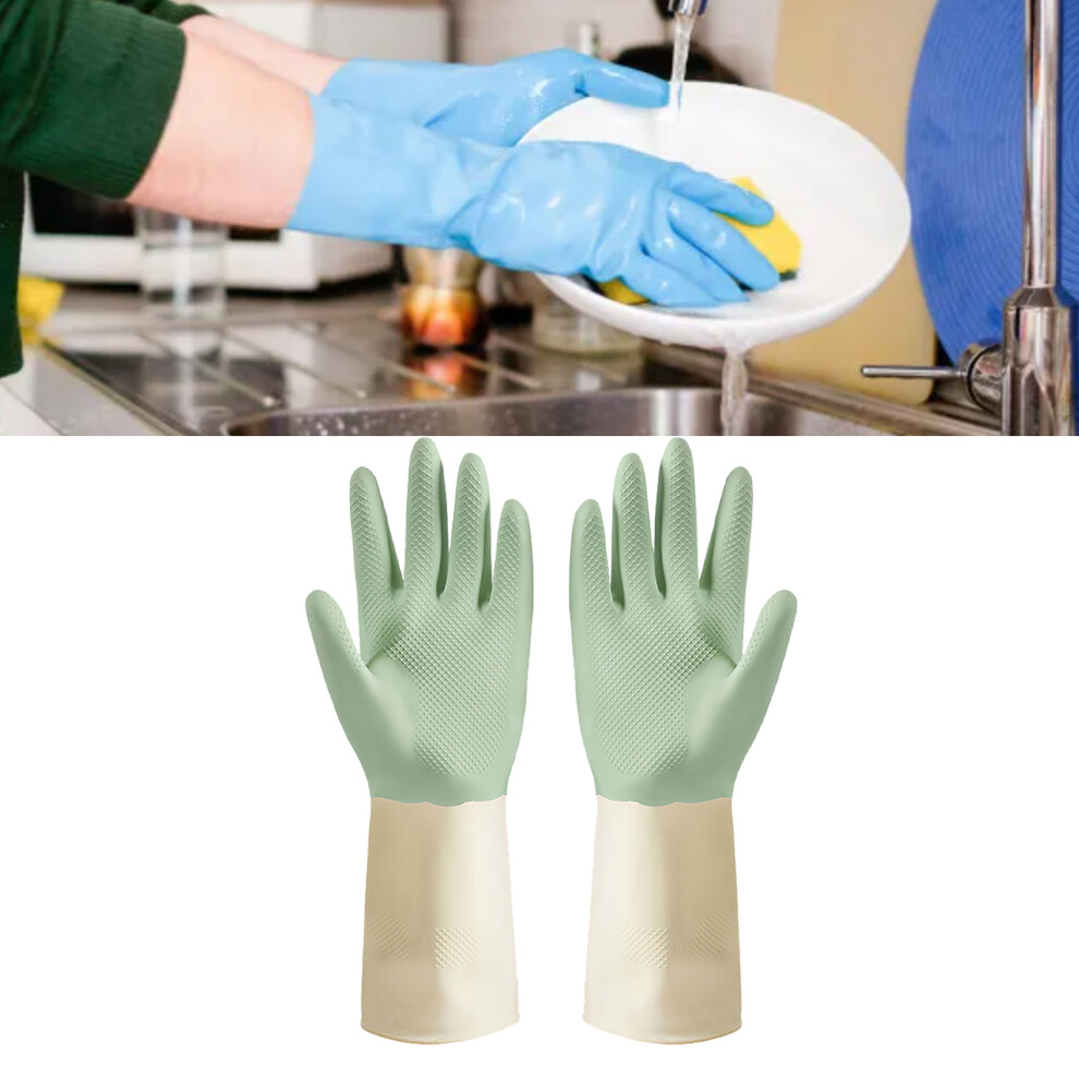 Reusable Waterproof Latex Cleaning Gloves S Size, 88g, Comfortable Housework Gloves-image-OPC-PKFPBH2-NEW