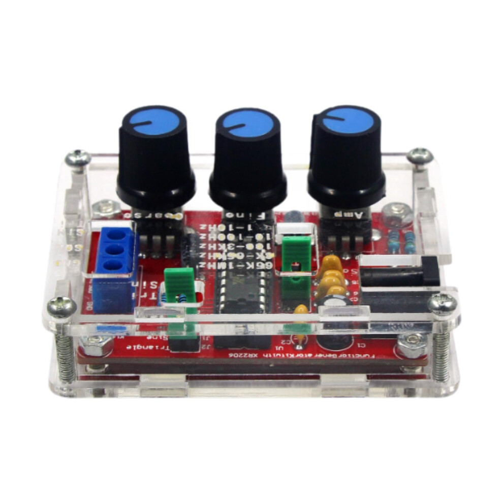 Xr2206 Precision Function Signal Generator 1 Hz-1 Mhz Sine Triangle Square Output Compact Lightweight For Hobbyists Welding 9084446889666