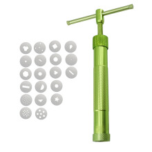 Fondant Press with 20 Tips Clay Extruder Rotary Mold Tool Set